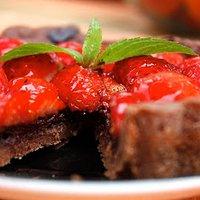 Erdbeer Schokolade Tarte