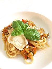 Linguine mit Kürbis und Ziegenkäse