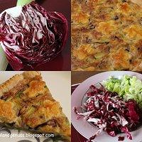 Quiche mit Gorgonzola, Radicchio und Lauch