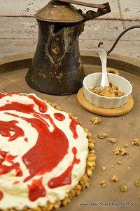 Knusper Erdnuss Erdbeer Tarte