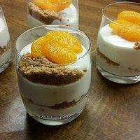 Mandarin-Orangen-Quark-Creme mit Spekulatius