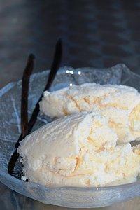 Vanilleeis ohne Eismaschine