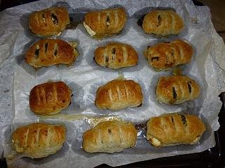 Spinat-Feta Taschen