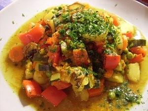 Kokos-Gemüsecurry vegan