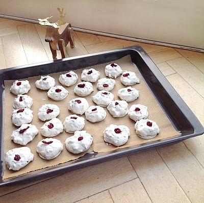 Cranberry-Ingwer Makronen