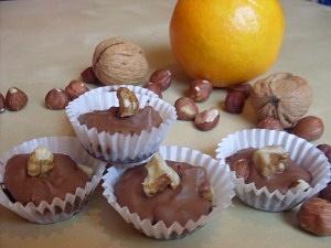 Nuss-Nougat-Orangen Pralinen vegan