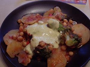 Indische Gemüsepfanne mit Curry-Joghurt-Soße