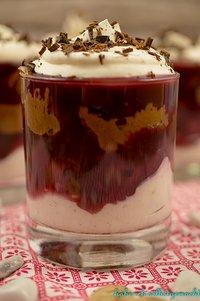 Schnelles und einfaches Schwarzwälder Kirsch Dessert im Glas
