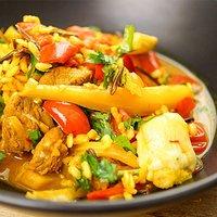 Lamm Paella mit Fenchel und Artischocken