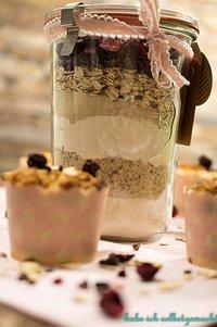 Vegane Kirsch Erdnuss Muffins Backmischung