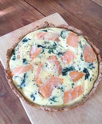 Lachs-Spinat-Quiche