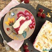 Sauerrahm Himbeer Cheesecake Eis