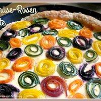 Bunte Gemüse - Rosen - Tarte