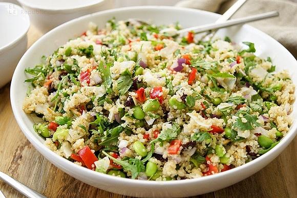 Kokos-Quinoasalat mit Edamame