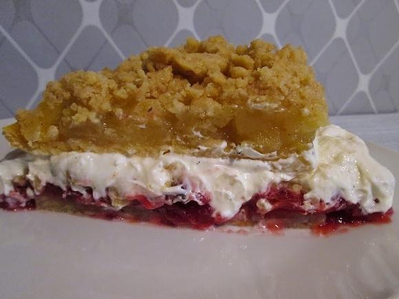 Apfel pflaumen prassel torte