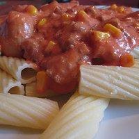 Frischkäse-Bolognese