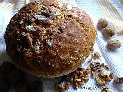 No knead mit butternut und walnüssen