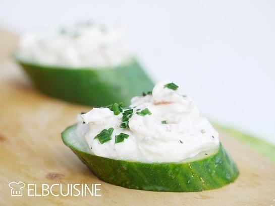 Low-carb gurken lachs snack für den kleinen hunger