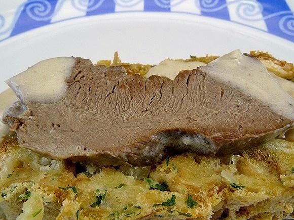 Kalbsherz mit Brezen-Lasagne