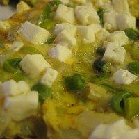 Porree-Eipfannkuchen mit Feta