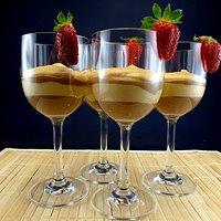 Caramelcreme, zweifarbig