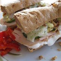 Belegtes Zwiebelbaguette
