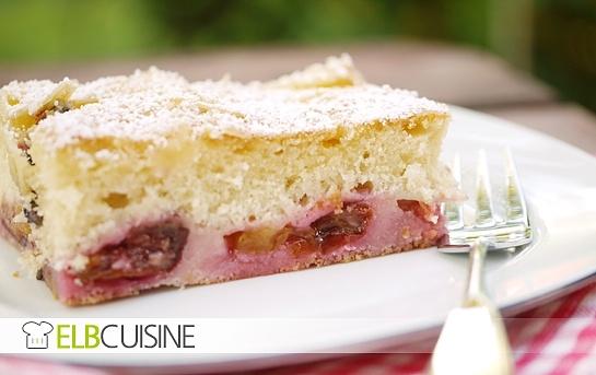 Pflaumenblechkuchen einfach und saftig