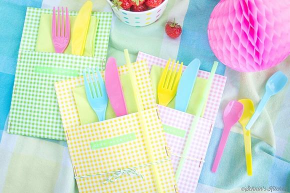 Bestecktaschen basteln