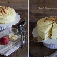 Pfirsich Buttercremetorte