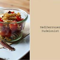 Mediterraner Nudelsalat