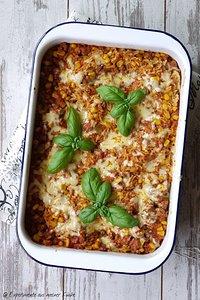 Risoni-Bolognese-Auflauf
