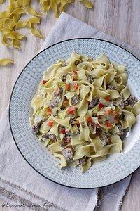 Spitzkohl-Hackfleisch-Pasta