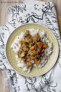 Cremige Gemüse-Pfanne mit Hackfleisch