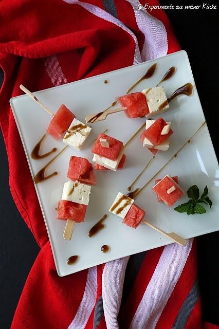 Wassermelonen-Feta-Spieße