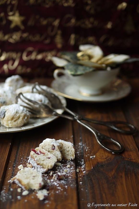 Mini-Quarkstollen mit Cranberries