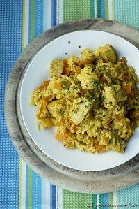 Orientalisches Hähnchen mit Möhren und Aprikosen