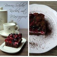 Beeren-Schoko-Kuchen mit Mascarpone