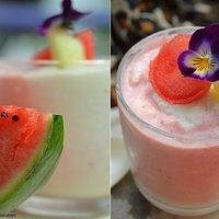 Zweierlei Melonen-Mousse