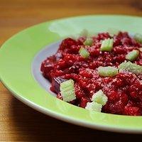 Risotto mit Roter Bete und Staudensellerie