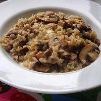 Pilzrisotto mit Gorgonzola