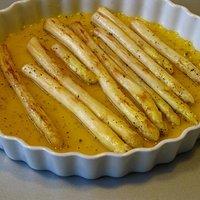Orangenspargel mit Rosmarinkartoffeln