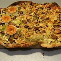 Superknuspriger Flammkuchen