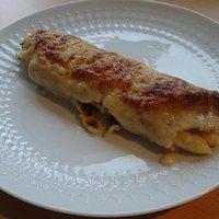 Spargel in Polentapfannkuchen mit Appenzeller