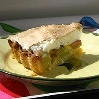 Rhabarberkuchen mit Baiser