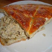 Baba Ghanoush mit geröstetem Fladenbrot