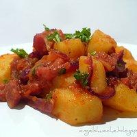 Christinas Deftige Kartoffeln mit Chorizo und Tomatensugo