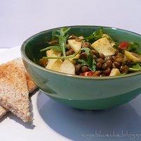 Lauwarmer Linsensalat mit Apfel