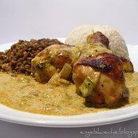 Recette réunionnaise: Poulet à la Vanille avec des Lentilles de Cilaos