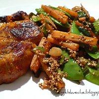 Steak mit Asiagemüse