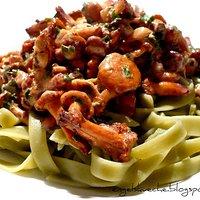 Tagliatelle in Pfifferling-Sahne